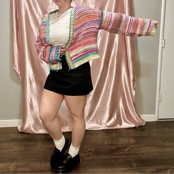 Knit Colorful Cardigan - Picture 2 of 6
